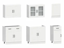 Hot vidaxl Mueble de cocina Kalmar 7 piezas madera contrachapada Blanco