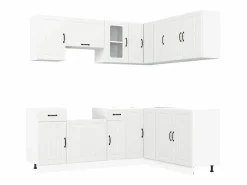 vidaxl Mueble de cocina Kalmar 11 piezas madera contrachapada