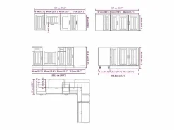 vidaxl Mueble de cocina Kalmar 11 piezas madera contrachapada
