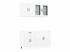 vidaxl Mueble de cocina Kalmar 4 piezas madera contrachapada