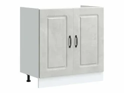vidaxl Mueble de Cocina Kalmar Concreto 80 x 46 x 81,5 cm Gris