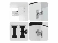 Clearance vidaxl Mueble de cocina Kalmar negra 14 piezas madera contrachapada Negro