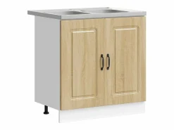 vidaxl Mueble de Cocina Kalmar Roble Sonoma 80 x 46 x 81,5 cm