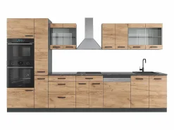 Online Mueble de cocina oro power roble/antracita 350x46x81.6 r-line Cocina Completa