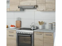 Discount Mueble de cocina sonoma/blanco 240x60x81.6 raul Cocina Completa