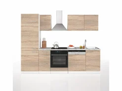 Online Mueble de cocina sonoma/blanco 270x57.1x81.6 optima Cocina Completa