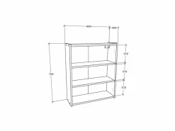 Best Mueble de cuarto de baño haaus Zed, A pared, 2 puertas, con espejo, , 60 x 22 x 72 cm Mueble De Pared Para Baño