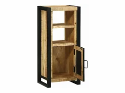 vidaxl Mueble de Cuarto de Baño Marrón Madera de mango maciza