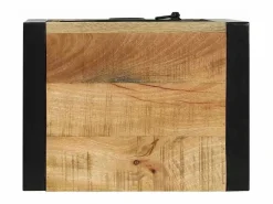 vidaxl Mueble de Cuarto de Baño Marrón Madera de mango maciza