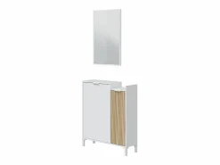 Calicosy Mueble de entrada 2 puertas y 1 espejo L91 cm - Ethna
