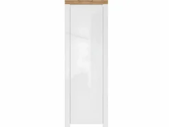 Hot Petits-Meubles Mueble de entrada 1 puerta Hella y Madera Blanco