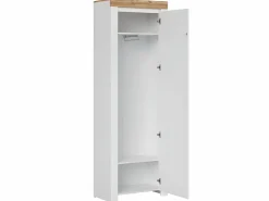 Hot Petits-Meubles Mueble de entrada 1 puerta Hella y Madera Blanco