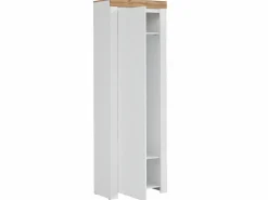Hot Petits-Meubles Mueble de entrada 1 puerta Hella y Madera Blanco