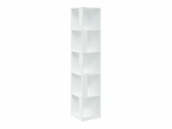 Discount vidaxl Mueble de esquina madera contrachapada 33x33x164,5 cm Blanco
