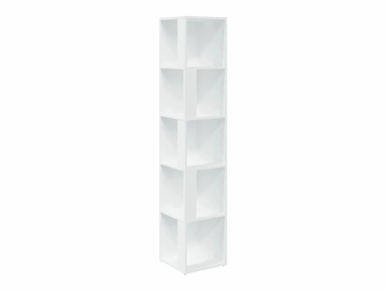 Discount vidaxl Mueble de esquina madera contrachapada 33x33x164,5 cm Blanco