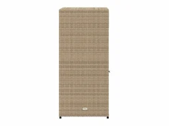 Mueble de jardín de resina tejida, 55x55x111 cm Beige