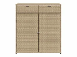 Online Mueble de jardín 105x55x113 cm resina trenzada Beige