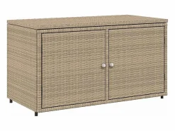 Outlet Mueble de jardín 110x55x60,5 cm resina trenzada Beige