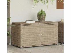 Outlet Mueble de jardín 110x55x60,5 cm resina trenzada Beige