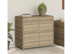 Mueble de jardín 83x45x76 cm resina trenzada