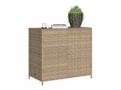 Mueble de jardín 83x45x76 cm resina trenzada