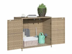 Mueble de jardín 83x45x76 cm resina trenzada