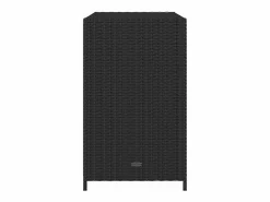 Clearance Mueble de jardín de resina trenzada, 83x45x76 cm Negro