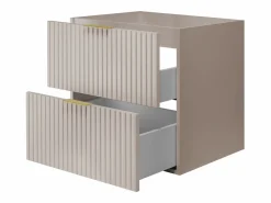 Sale Mueble de lavabo, Cachemira, 60 x 57 x 46 cm, tirador dorado + Encimera Mueble De Pared Para Baño