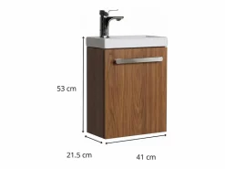 Mueble de lavabo de pared NEVADA con toallero