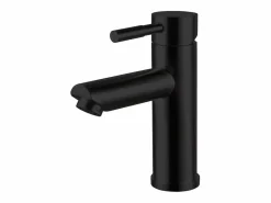 Mueble de lavabo individual de 80cm con encimera de cerámica, grifería, espejo y columna SORRENTO