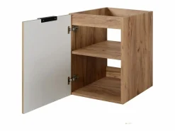 Mueble de lavabo, Roble Craft + tirador negro, 40 x 57 x 46 cm