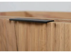 Mueble de lavabo, Roble Craft + tirador negro, 40 x 57 x 46 cm
