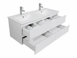 Mueble de lavabo suspendido SORRENTO de 4 cajones, 120 cm