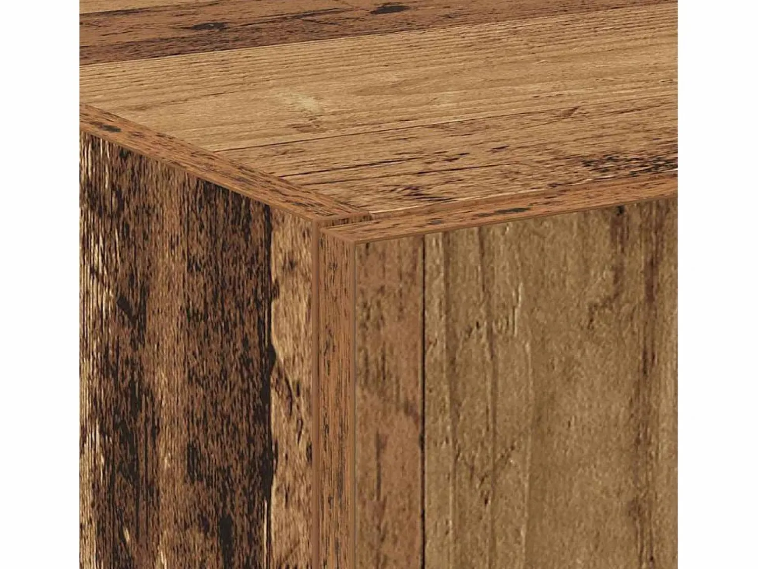 Outlet Mueble de oficina con estantes, 2 piezas, madera antigua, 60 x 32 x 153 cm Armario Oficina