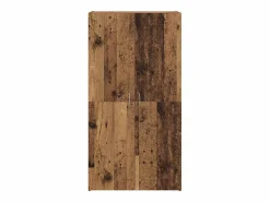 Hot Mueble de oficina con estante de madera antigua 60 x 32 x 115 cm Marru00f3n
