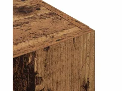 Hot Mueble de oficina con estante de madera antigua 60 x 32 x 115 cm Marru00f3n