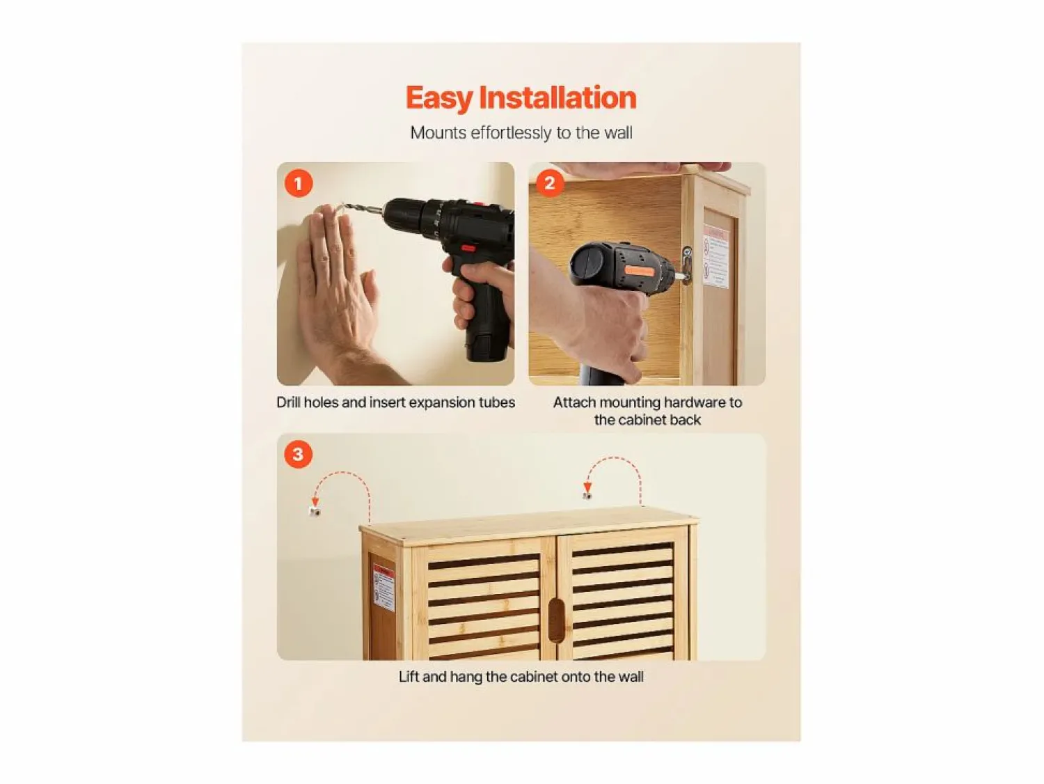 Outlet Mueble de Pared de Baño SucceBuy, 2 Puertas y Estante Ajustable con 3 Niveles de Altura, Botiquín de Almacenamiento sobre el Inodoro Amarillo