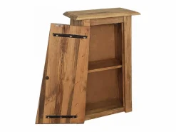 vidaxl Mueble de pared para baño madera maciza de pino 42x23x70 cm