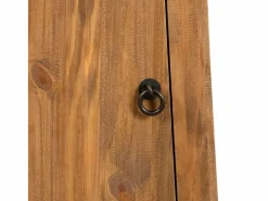 vidaxl Mueble de pared para baño madera maciza de pino 42x23x70 cm