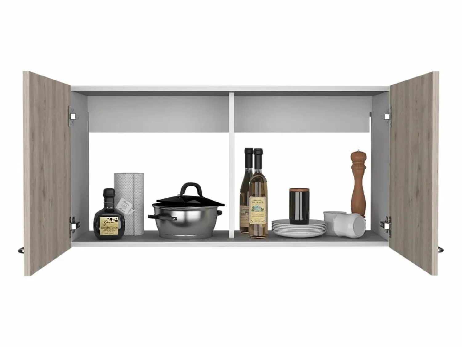 TuHome Mueble de Pared para Cocina Nápoles, con dos puertas