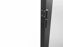 Outlet Mueble de puerta reversible de aluminio y cristal esmerilado - Al. 204 x An. 93 cm - LOXTON Puerta Con Marco