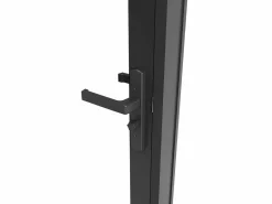Best Mueble de puerta reversible de aluminio y cristal templado transparente - Al 204 x An 73 cm - LOXTON Puerta Con Marco