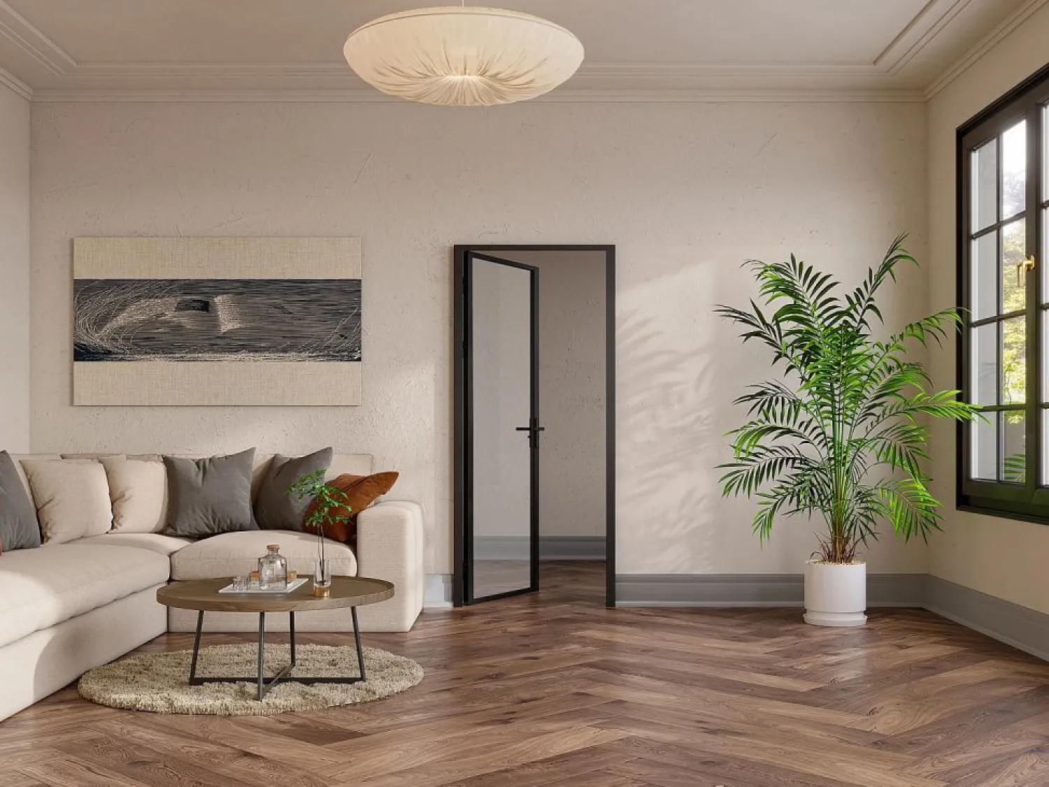 Online Vente-unique Mueble de puerta reversible de aluminio y cristal templado transparente - Al 204 x An 83 cm - LOXTON Negro