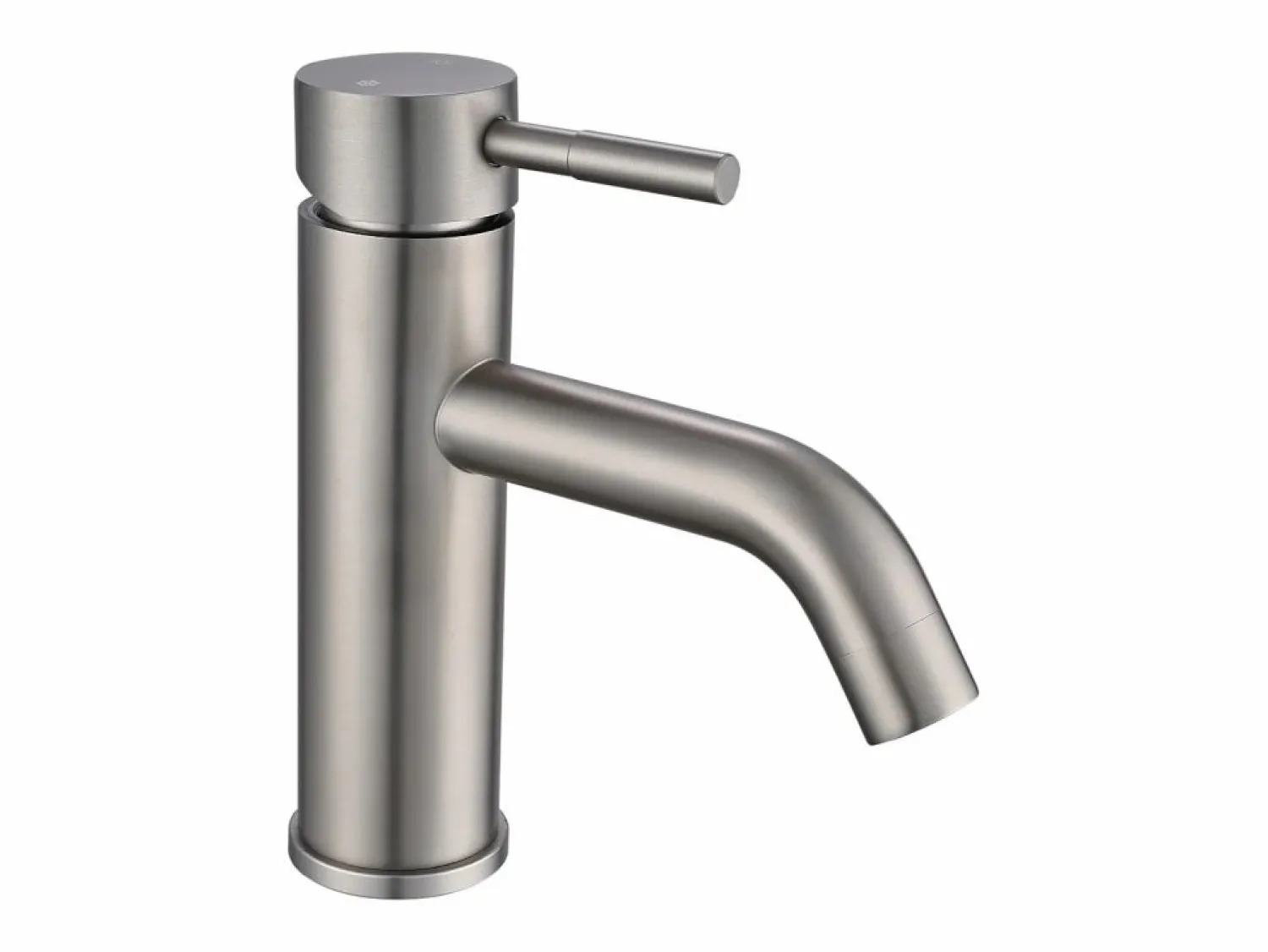 Clearance Vente-unique Mueble de roble con lavabo sobre encimera redondo y grifo - Natural claro - 60 cm - CAVIZO Color natural claro