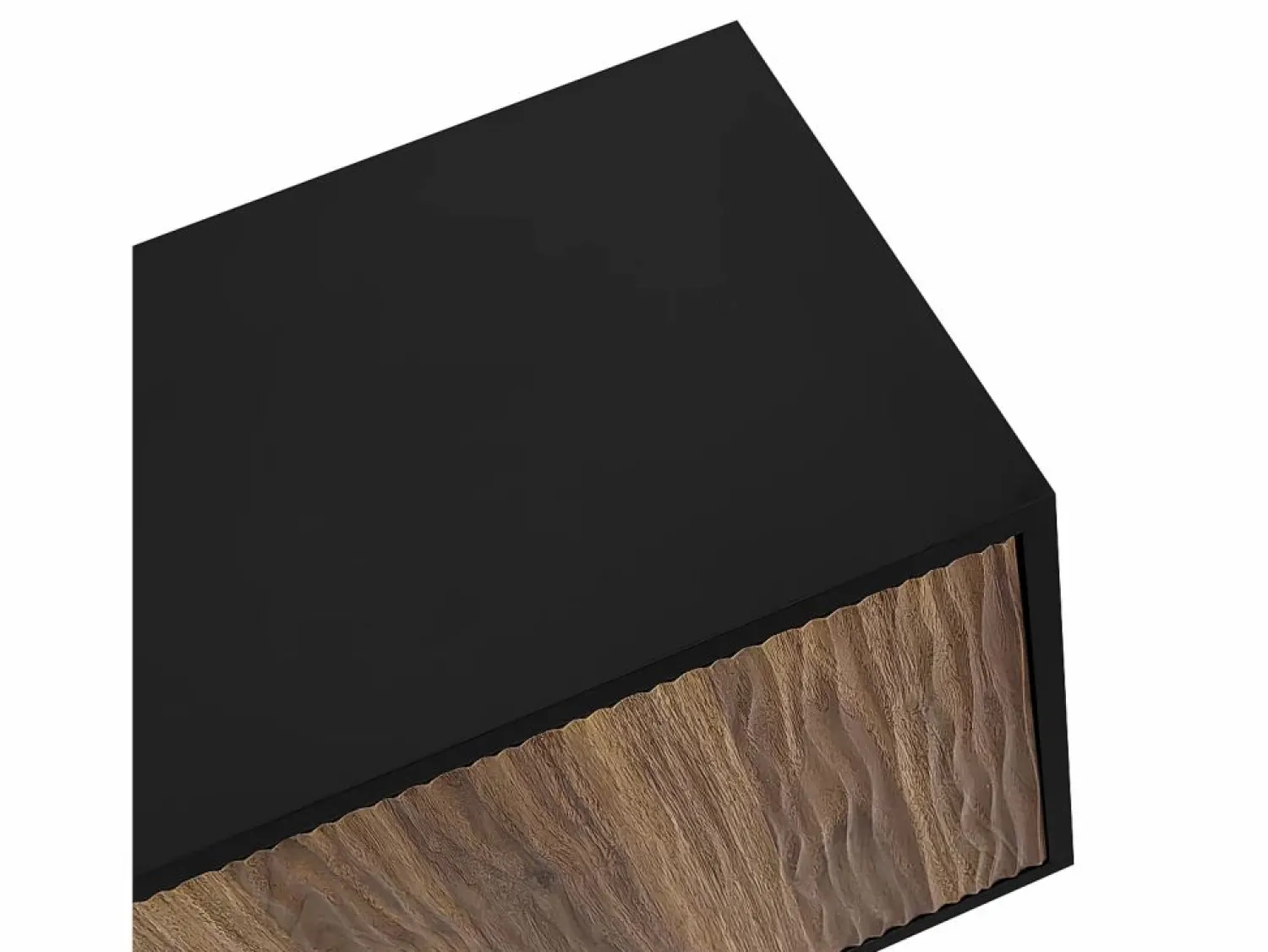 Best Mueble de TV con 2 puertas y 3 cajones, diseño ondulado, y natural Mueble Tv