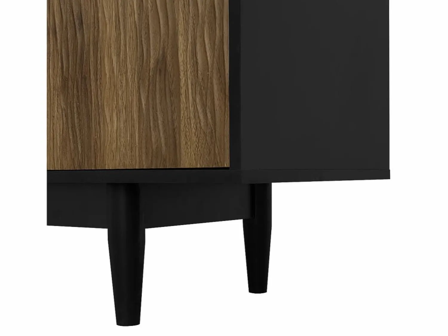 Best Mueble de TV con 2 puertas y 3 cajones, diseño ondulado, y natural Mueble Tv