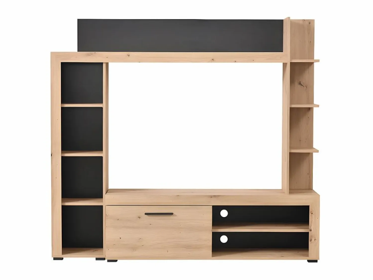 Hot Mueble de TV con almacenaje BATLIMORE - Color: Roble Mueble Tv