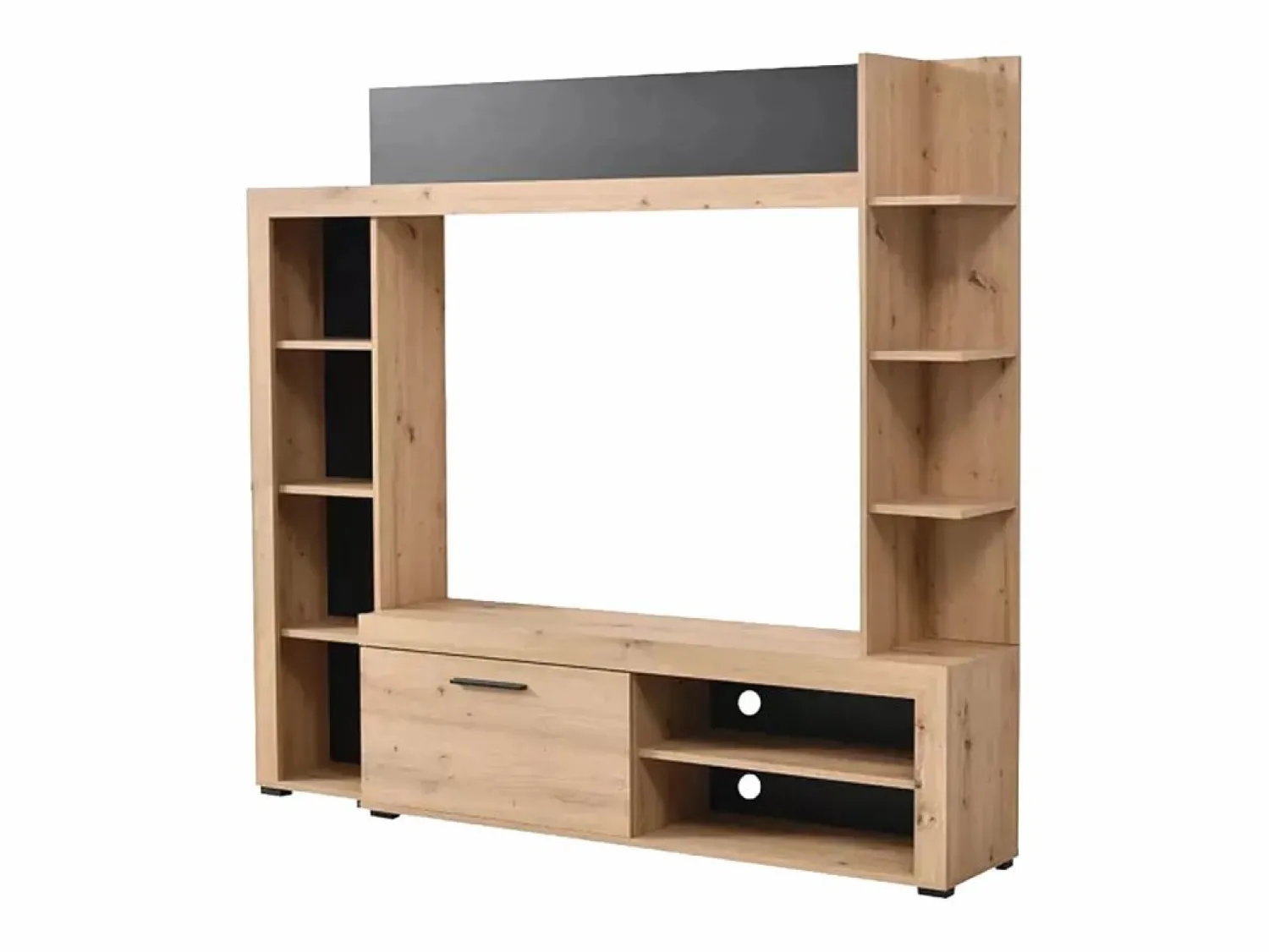 Hot Mueble de TV con almacenaje BATLIMORE - Color: Roble Mueble Tv