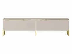 Sale Mueble de TV contemporáneo con 2 puertas - y dorado - VUKIA Mueble Tv