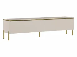 Sale Mueble de TV contemporáneo con 2 puertas - y dorado - VUKIA Mueble Tv